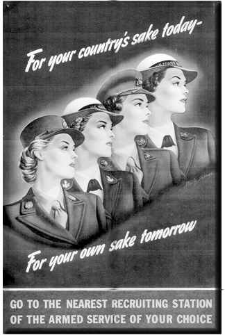 Women in service to America-poster